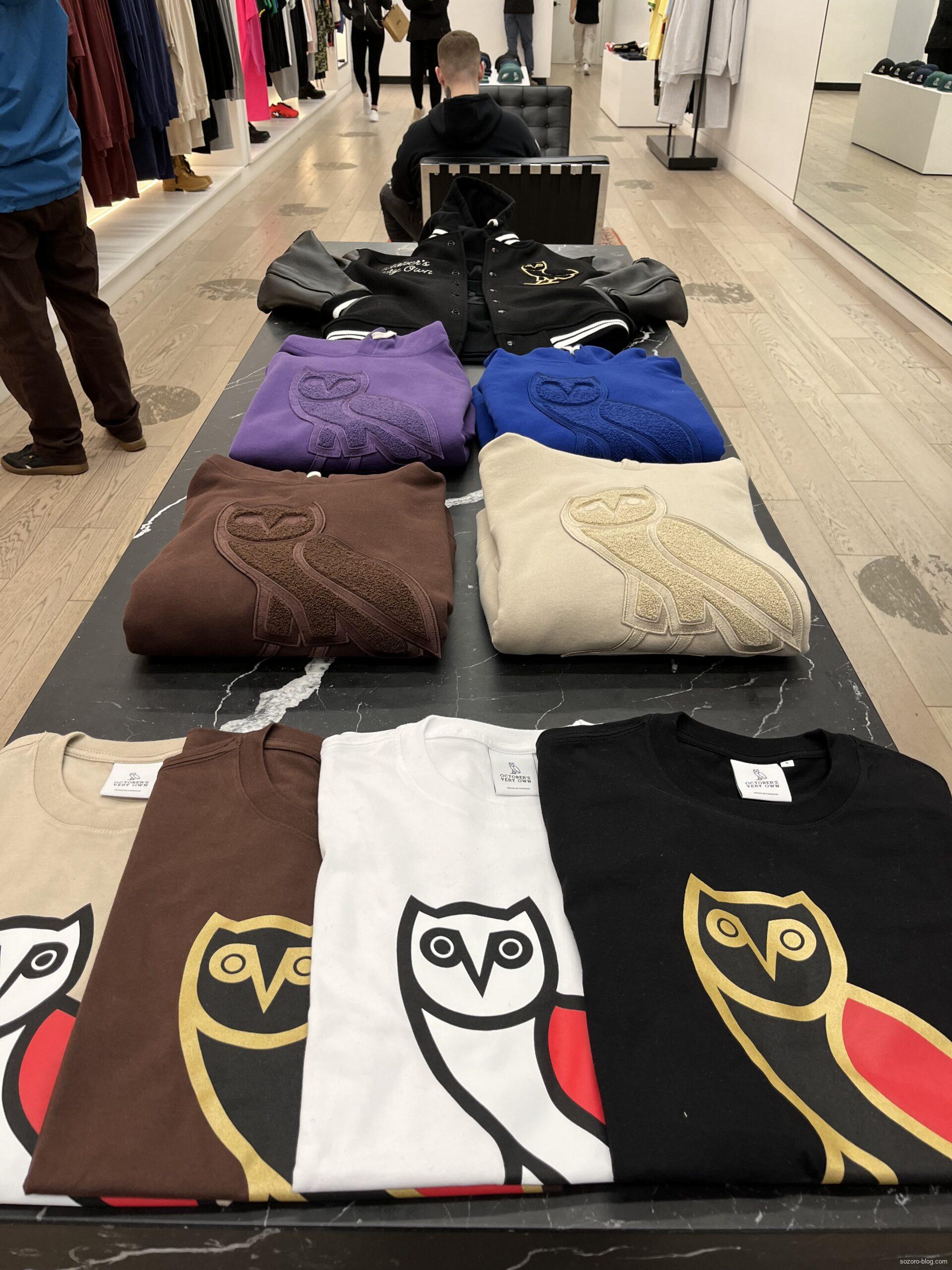 カナダのアパレルブランドのオクトーバーズベリーオウンの服