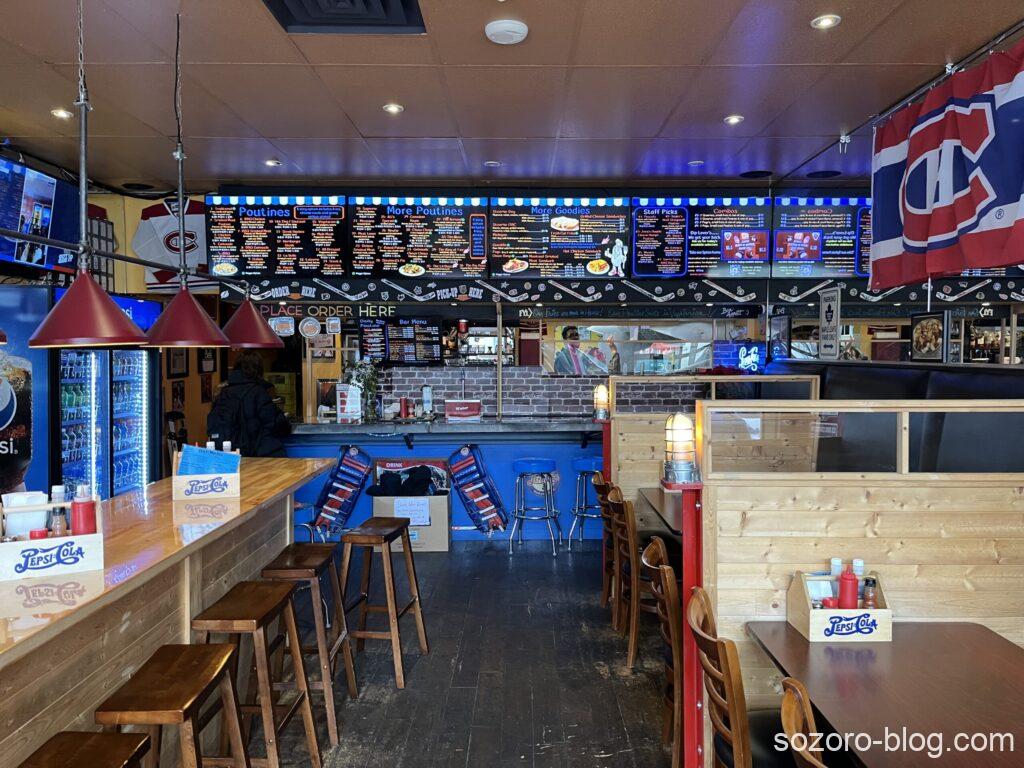 プーティン専門店ラ・ベル・パテートの内観