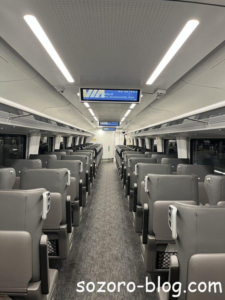 VIA鉄道車内